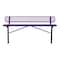 Leisure Craft Bench/Back, Ingroud Mount, 8ft., Pruple B8WBIG-PURPLE - alternate 1