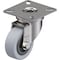 Zoro Select Swivel Plate Caster, Rubber, 2 in., 110 lb., A LPXA-VPA 50G - alternate 1
