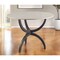 Homeroots 40" Off White And Black Rounded Marble And Metal Three Leg Base Dining Table 380458 - alternate 3