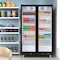 Koolmore 47 in. Commercial 2 Fully Glass Door Merchandiser Refrigerator, 30 Cu. Ft., ETL Listed in Black KM-MDR-2FGD - alternate 4