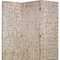 Homeroots 72" Silver Wood Folding Three Panel Screen Room Divider 274900 - alternate 3