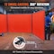 Vevor Welding Screen with Frame 3 Panel 6' x 8' Welding Curtain Screen 12 Wheels XU-2317 - alternate 3