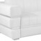 Homeroots 89" White Italian Leather Sofa With Silver Legs 476522 - alternate 6