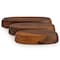 Megachef 3 Piece Acacia Wood Oval Serving Bowls in Assorted Sizes 750122186M - alternate 2