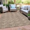 Homeroots 8' X 10' Brown And Beige Geometric Washable Indoor Outdoor Area Rug 594986 - alternate 4
