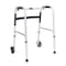 Flash Furniture HERCULES Folding Walker w/Adjustable Height, Interchangeable Wheels/Feet, Dual Frame, Silver/Black DC-HY8110L-5-SLVBLK-GG - alternate 1