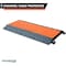 Kable Kontrol Cable Ramp, 1.70 in H, 36 in L, 19.60 in W, 5 Channel, Polyurethane, Black, Orange CP9984-OR - alternate 6