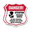 Signmission Pregnant Women Shield Sign Danger! Atten, 18 inch X 18 inch, Plastic Sign, 2PK SHI-P-2PACK-18-433 - alternate 1