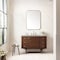 James Martin Vanities Amberly 48'' S Vanity, Mid-Century Walnut w/ Jasmine Pearl Top w/FreePower Wireless Charger 670-V48-WLT-FEJP - alternate 4