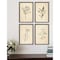 Homeroots Set Of Four Vintage Line Black Framed Print Wall Art, 4PK 526140 - alternate 3