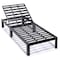 Leisuremod Chelsea Modern Outdoor Chaise Lounge Chair With Black Cushions CLBL-77BL2 - alternate 5