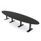 Skutchi Designs 14ft Oval Conference Table With Power | Harmony Series | 12 Person Meeting Room Table HAR-OVL-48X168-T.BK-U999ST19-NA - alternate 1
