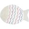 Homeroots 32" White Pink And Purple Cotton Fish Shaped Youthful Bath Rug 634901 - alternate 1
