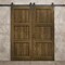 Sartodoors Modern Double Barn Door 36 x 80 inches, Ego 5010 Marble Oak, 13FT Rail Track Set, Solid Panel Int EGO5010DB-DMR-36 - alternate 2