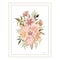 Homeroots Peachy Petals White Framed Print Wall Art 529877 - alternate 1