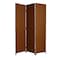 Homeroots 72" Dark Brown Folding Three Panel Screen Room Divider 274891 - alternate 2