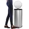 Happimess Oscar 8-Gallon Step-Open Trash Can with FREE Mini Trash Can, Platinum Silver HPM1000A - alternate 4