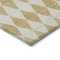 Homeroots 8' X 10' Gold And Light Brown Geometric Washable Indoor Outdoor Area Rug 577040 - alternate 4