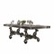 Homeroots 46" Platinum Solid Wood Trestle Base Dining Table 348652 - alternate 3