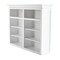 Homeroots 87" White Solid Wood Four Tier Bookcase 397120 - alternate 7