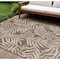 Homeroots 6' X 9' Brown And Ivory Palm Leaf Indoor Outdoor Area Rug 550159 - alternate 3