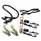 Mytee Products 6 Pc Motorcycle Kit - 1 E-Track Motorcycle Wheel Chock, 1 Motorcycle H & le Bar Straps Pair, 2 ETK-MC-6PCKIT - alternate 1