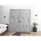 Vdomdoors Sliding Closet Double Bi-fold Doors Grey Solid Core Modern Interior SETE6933DBF-OAK-96 x 96 (4* 24x96) - alternate 5