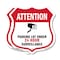 Signmission Video Surveillance Shield Sign Attention, 12 inch X 12 inch, Aluminum Metal Sign, 2PK SHI-A-2PACK-12-469 - alternate 1