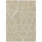 Homeroots 3' X 5' Tan Ivory And Green Abstract Washable Indoor Outdoor Area Rug 600564 - alternate 5