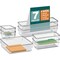 Acrimet Drawer Organizer Modular, Box Tray Storage Bins (7 Units - 4 Sizes) (Clear Crystal Plastic), 7PK 975 - alternate 1