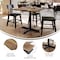 Flash Furniture Commercial 36" Natural HPL Tabletop with Black Table Height X Base ST-SQ36-NAT-T3030-GG - alternate 5