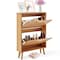 Vevor Shoe Cabinet with 2 Flip Drawers Rattan Shoe Storage Cabinet for Entryway HZR001 - alternate 1