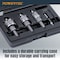 Powertec Heavy-Duty Carbide Hole Saw Kit, Spring-Loaded Pilot Drill Bit, 7/8in, 1-1/8in, 1-3/8in Cutter 14909 - alternate 3