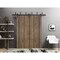 Sartodoors Slab Barn Door Panel, Planum 0016 Walnut and Aluminum Strips, Sturdy Finished Flush Modern Doors, P PLANUM0016S-WLN-36 - alternate 1