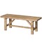 Vintiquewise 46'' Wooden Bench Farmhouse Entryway Organizer Retro Rustic Accent Seat Natural Wood Armless QI004773-48 - alternate 5