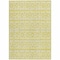 Homeroots 3' X 5' Yellow And Ivory Geometric Washable Indoor Outdoor Area Rug 613813 - alternate 4