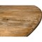 Homeroots 60" Natural Rounded Solid Wood Pedestal Base Dining Table 563907 - alternate 8