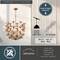 Vaxcel Camellia 5-Light Gold Flower Pendant Ceiling Chandelier Dining Room Fixture P0433 - alternate 6