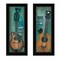 Homeroots Set Of Two Tune my Heart and I will Sing 2 Black Framed Print Wall Art, 2PK 406120 - alternate 1