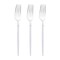 Smarty Had A Party Silver with White Handle Moderno Disposable Plastic Dinner Forks (240 Forks), 240PK 9320-SWF-CASE - alternate 4