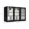 Koolmore 3 Door Back Bar Cooler Counter Height Glass Door Refrigerator with LED Lighting - 11 cu.ft, Black BC-3DSW-BK - alternate 7