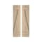 Ekena Millwork Rustic Two Board Joined Board-n-Batten Knotty Pine Faux Wood Shutters w/Z-Board, 11W x 24H, PR SHUBJZ11X24KPPR - alternate 1