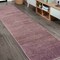 Jonathan Y Haze Solid Low-Pile Light Purple 2 ft. x 8 ft. Runner Rug SEU100R-28 - alternate 1