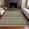 Homeroots 5' X 8' Taupe And Brown Striped Washable Indoor Outdoor Area Rug 615375 - alternate 5