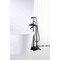 Anzzi Suni 3-Handle Claw Foot Tub Faucet with Hand Shower in Matte Black FS-AZ0052BKR - alternate 4