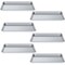 Amgood 13 in. x 18 in. 19 Gauge Half Size Aluminum Bun Pan, 6PK SBP-19G-1813-6PK-Z - alternate 4