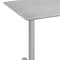 Flash Furniture 48"x30" Tabletop, Gray Faux Concrete, Seamless Surface Technology, 5x22 Silver Table Height T-Bases ST-REC3048-CMGY-T0522S-GG - alternate 4