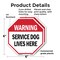 Signmission Warning Service Dog Lives Here, 6 inch X 6 inch, Plastic Sign, 2PK OC-P-2PACK-6-192 - alternate 5