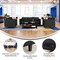 Flash Furniture HERCULES Artemis 3 Piece Black LeatherSoft Sofa and 2 Chair Set, 8 AC Outlets/4 USB/4 USB-C Ports ZB-8921-SET3-BLK-GG - alternate 5
