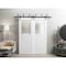Vdomdoors Barn Bypass Interior Door, 48" x 80", White MELA7012BBB-WS-48 - alternate 4